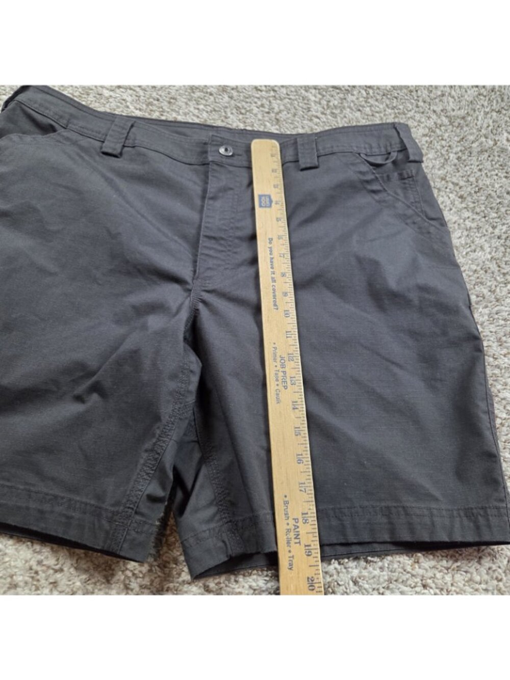 Duluth Trading Co Cargo Shorts Mens 40 Gray Ripstop Hiking Outdoors - Picture 4 of 7